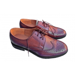 skórzane półbuty  Moskała brązowe tęg G nr.41