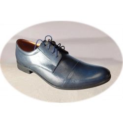 Skórzane półbuty granatowe tęg G nr.40