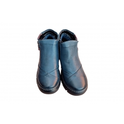 Botki popielate skórzane obc.4cm nr.37