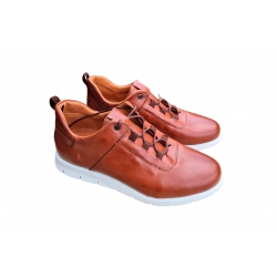 skórzane buty sportowe  Brązowe tęg G nr.42