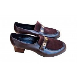 Szerokie czółenka Filipczyk brąz tęg. H nr.45 obc.5