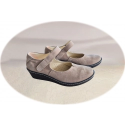 Czółenka damskie ze skóry capucino obc.5 cm nr.37