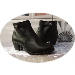 Botki damskie czarne obcas 4,8cm nr.37
