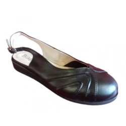 BARDZO SZEROKIE SANDAŁY CZARNE PŁASKIE TEG K 39