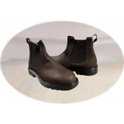 Moskała skórzane brązowe sztyblety tęg G nr.42