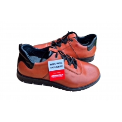 skórzane buty Traperowe Moskała Brązowe tęg G nr.42