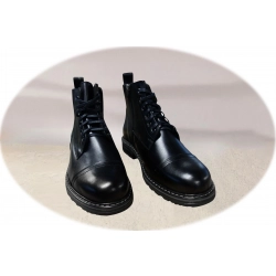 Kozaki Moskała męskie ze skóry czarne tęg G nr.41