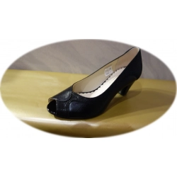 Czółenka damskie czarne obcas 6cm nr.36
