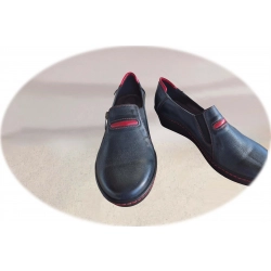 Botki damskie ze skóry popiel obc.5 cm nr.38