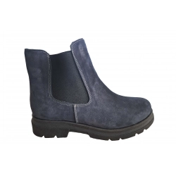 Botki damskie ze skóry popiel obc.4cm nr.37