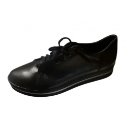 Pólbuty  SZNUROWANE czarne na  szerszą stopę teg G1/2 40