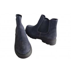 Botki damskie ze skóry popiel obc.4cm nr.37