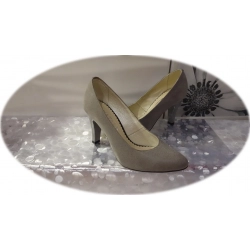 Czółenka damskie popiel obcas 8,5cm nr.38