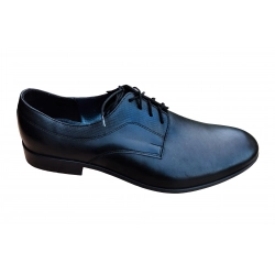 Eleganckie skórzane półbuty czarne tęg G nr.45