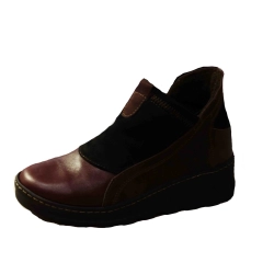 Botki damskie w kolorze brązu koturn 4cm nr.37