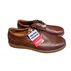 Moskała skórzane półbuty brązowe tęg. G nr 44
