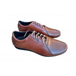 skórzane półbuty sportowe Moskała brązowe tęg G nr.44