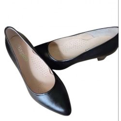 SKÓRZANE czółenko czarne na szerszą stopę tęg G1/2 NR 43,5