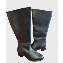 SKÓRZANE Kozaki OBCAS 3,5  szeroka cholewka obwód aż 42 cm 36