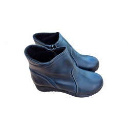 Botki popielate skórzane obc.4 nr.37