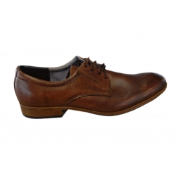 Klasyczne skórzane półbuty ciemny brąz tęg G nr.42