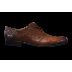 Klasyczne skórzane półbuty brązowe tęg G nr.45