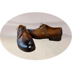 Moskała skórzane półbuty brązowe tęg G nr.39