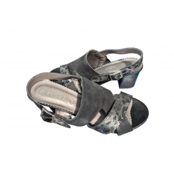 Sandały damskie ze skóry czarny_satyna obc.6 nr.37