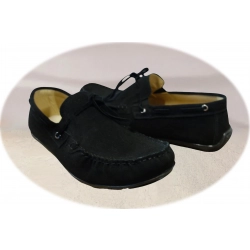 Wygodne skórzane mokasyny czarne tęg G nr.42