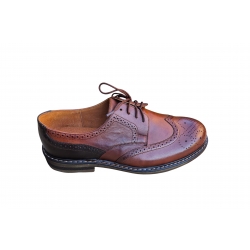 skórzane półbuty Moskała brązowe tęg G nr.41