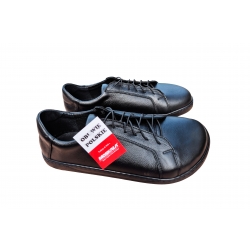 Wygodne skórzane półbuty Moskała czarne tęg G nr.42