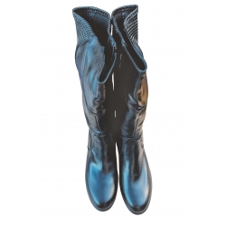 Kozaki Filipczyk skórzane czarne tęg.H obw.48-50 nr43