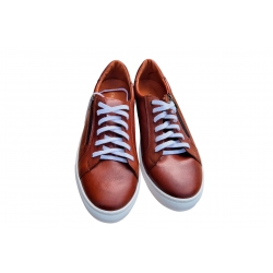 skórzane półbuty sportowe Brązowe tęg G nr.43