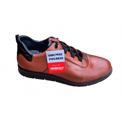 skórzane buty Traperowe Moskała Brązowe tęg G nr.42