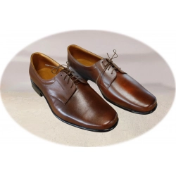 Skórzane półbuty brązowe tęg G nr.45