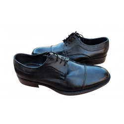 Eleganckie skórzane półbuty Czarne tęg G nr.41