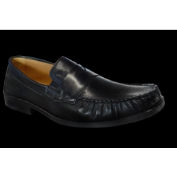 Wygodne Skórzane czarne mokasyny tęg G nr.44