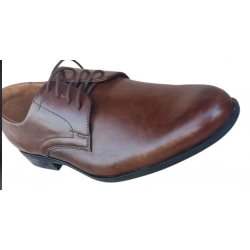 Wygodne skórzane półbuty brąz tęg G nr.42