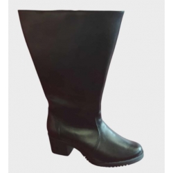 SKÓRZANE Kozaki OBCAS 6  szeroka cholewka obwód aż 47 cm 38