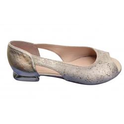 Filipczyk szerokie sandały złote obc.2 cm nr.43