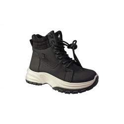 Trekkingi damskie w kolorze czarnym obc.3cm nr.41