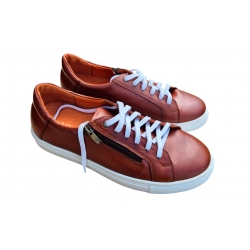 skórzane półbuty sportowe Brązowe tęg G nr.43