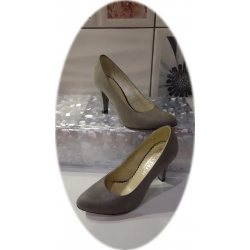 Czółenka damskie popiel obcas 8,5cm nr.38