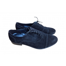 Eleganckie skórzane półbuty Moskała czarne tęg G nr.45