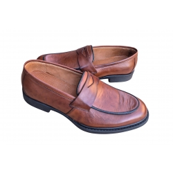 skórzane półbuty Moskała brązowe tęg G nr.39
