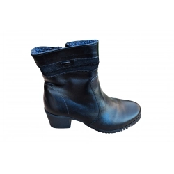 Botki czarne skórzane ob.6cm nr.37