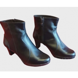 SKÓRZANE BOTKI szerokie tęgośc H OBCAS 6,5 CM 40