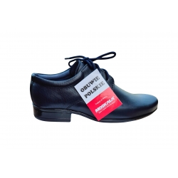 skórzane półbuty Moskała dziecięce granatowe tęg G nr.32