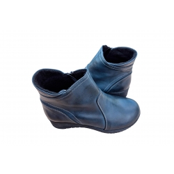 Botki popielate skórzane obc.4 nr.37