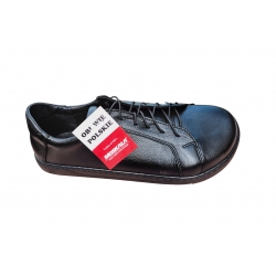 Wygodne skórzane półbuty Moskała czarne tęg G nr.42